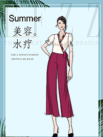 新款按摩技師服款式設(shè)計圖1508