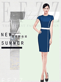 女職業裝夏裝制服設計圖1157