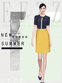 女職業裝夏裝制服設計圖1171