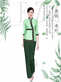 美容養生會所技師制服設計圖916