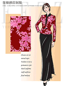 時尚酒店大堂制服設計圖1320