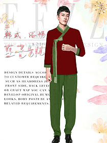 養(yǎng)生會所服務(wù)生制服設(shè)計(jì)圖924