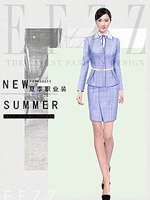 OL通勤裝女秋冬職業裝設計圖2079