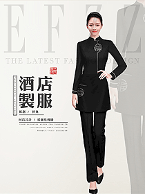 中餐服務員制服設計圖2296
