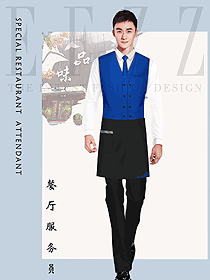 新款特色餐廳服務員制服設計圖492