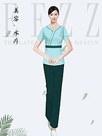 時(shí)尚養(yǎng)生會(huì)所服務(wù)生制服設(shè)計(jì)圖956