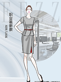新款女職業裝夏裝服裝款式圖1214