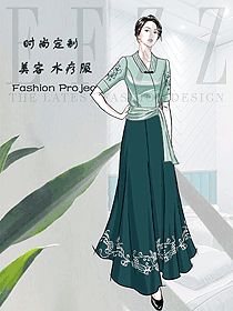 原創設計水療會所咨客制服設計圖594