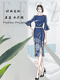 原創設計總臺收銀接待服裝款式圖520