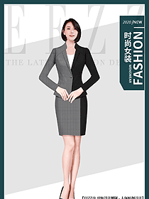 原創設計女秋冬職業裝設計圖2105