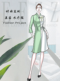 美容養生會所技師制服設計圖971