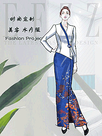 美容水療會所咨客制服設計圖605