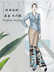 時尚美容水療會所咨客制服設(shè)計圖606