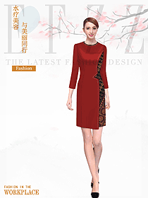 美容spa總臺收銀接待服裝款式圖522