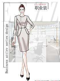 時尚女夏裝制服設計圖1231