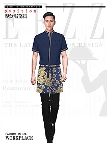 新款特色餐廳服務員制服設計圖564
