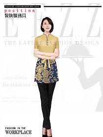 新款特色餐廳服務(wù)員制服設(shè)計(jì)圖566