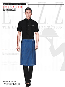 新款特色餐廳服務員制服設計圖606