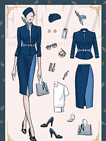 職業(yè)女裝選擇與搭配原創(chuàng)定制設(shè)計著裝圖片1291