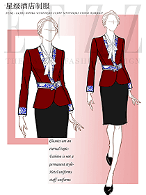 酒店職業裝高級定制設計圖1352