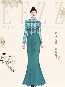 新款酒店中餐迎賓制服設計圖991