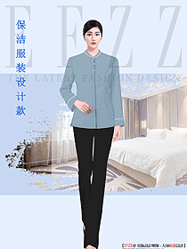 原創酒店制服保潔員服裝設計圖354
