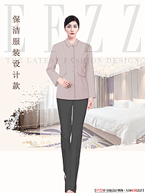 酒店餐飲清潔員工制服設計圖366