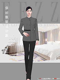 商場女清潔員工作服定制設計圖373