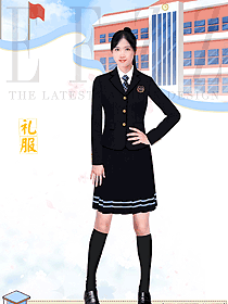 秋冬女裙高中生制服原畫設計作品