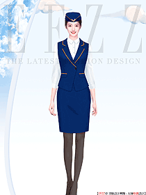 時尚空姐服裝走秀美拍大圖