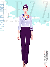 航空地勤夏季空姐襯衫服裝設(shè)計(jì)圖