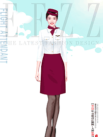 夏季空姐襯衫服裝航空制服設計日常