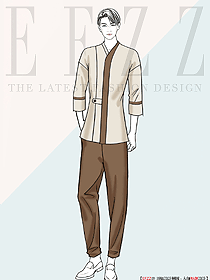 西式料理服務(wù)員制服設(shè)計(jì)圖