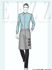 頂級(jí)西餐男服務(wù)員工作制服定制款