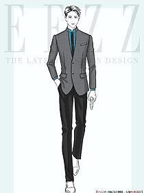 私人定制酒店男服務生高級制服原創作品圖