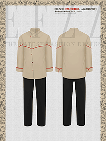防水廚師工作服廚師服秋冬高檔酒店西餐廳大碼定制款