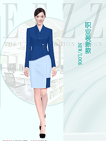 氣質(zhì)公務(wù)員秋冬職業(yè)正裝高端酒店前臺(tái)工作服