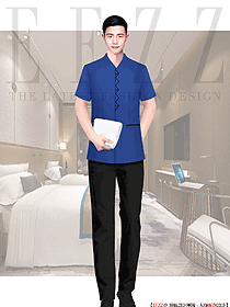 賓館酒店男服務生客房服務員制服定制設計圖