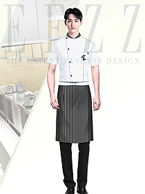 酒店夏季后廚廚師制服原創設計作品
