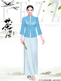 三亞溫泉度假酒店水療咨客服裝設計定制圖