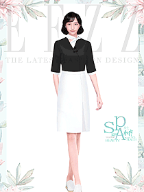 美容院工作人員職業(yè)裝設計效果圖