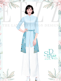 休閑會所spa員工制服設計效果圖作品