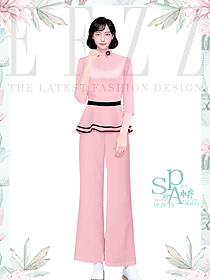 美容會所養生館員工制服設計大圖