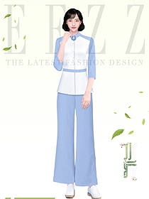 spa養生休閑會所員工制服設計大圖