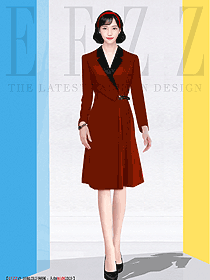 設(shè)計感小眾氣質(zhì)女神范正裝工裝主持人高端西服職業(yè)裝定制