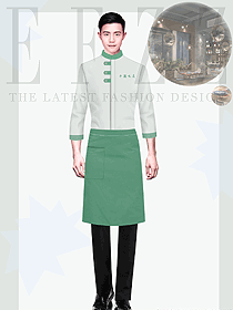 中式餐廳茶樓火鍋店民宿燒烤男款定制服務(wù)員制服設(shè)計圖