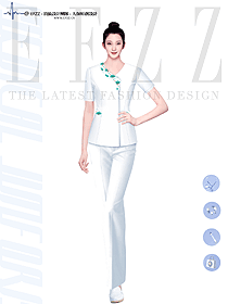 醫院護士服分體套裝牙科口腔工作服設計圖