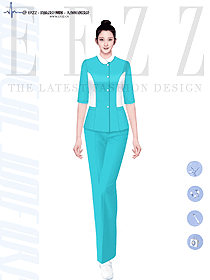 護(hù)士服分體套裝長(zhǎng)款孕婦服套裝制服定制款