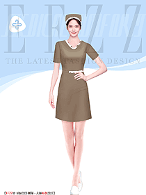 夏季短袖薄款醫(yī)生工作服實驗服衛(wèi)校護士服設計款