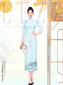 長款年輕款春夏中國風氣質旗袍女裝
